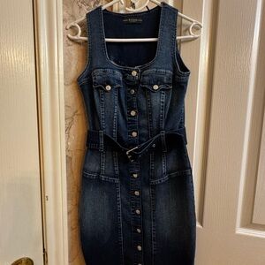 Guess Dark Denim Sleeveless Dress